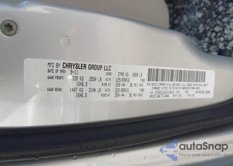 2012 Dodge Grand Caravan Sxt из США, поврежденный, VIN 2C4RDGCG0CR166414